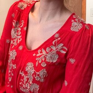 Free People Embroidered Dress